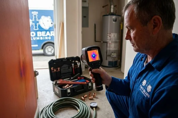 Leak Detection & Pipe Repair work example 1