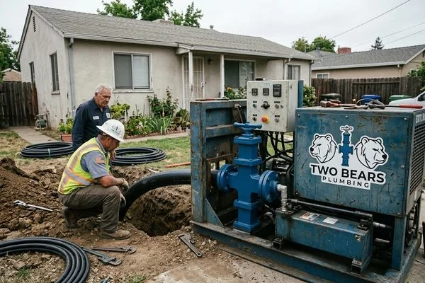 Sewer Line Repair work example 2